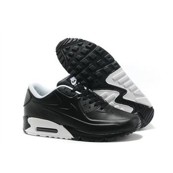 Nike Air Max 90 Men Black And White Running Shoes On Sale
